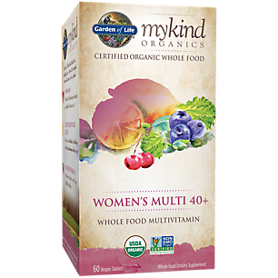 mykind Organics Whole Food Multivitamin for Women 40+ (60 Vegan Tablets)