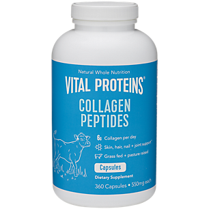 Collagen Peptides Capsules - Hair, Skin, Nails & Joint Support - Unflavored (360 Capsules / 60 Servings)