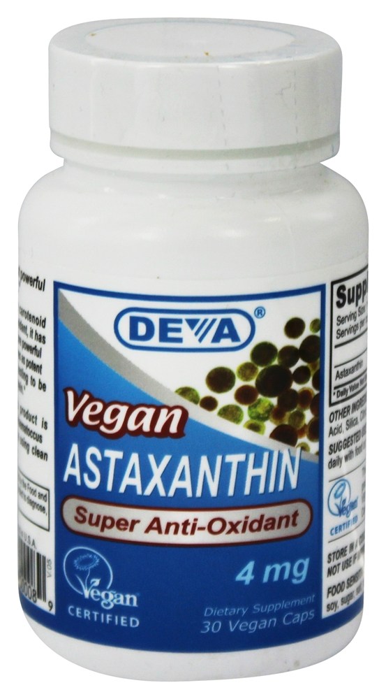Deva Nutrition - Vegan Astaxanthin Super Anti-Oxidant 4 mg. - 30 Softgels