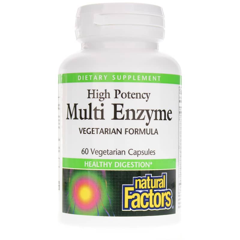 Natural Factors High Potency Multi Enzyme 60 Veg Capsules