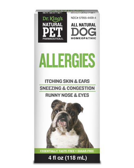 King Bio - Natural Pet Pharmaceuticals Allergies For Dogs Taste-Free - 4 fl. oz.