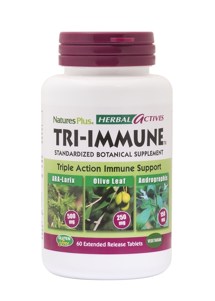 Natures Plus - Tri-Immune Standardized Botanical Supplement - 60 Extended Release Tablet(s)