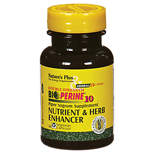 Double Strength Bioperine 10 - Piper Nigrum Nutrient & Herb Enhancer (60 Vegetarian Capsules)
