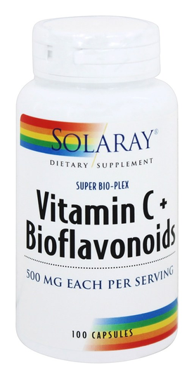 Solaray - Super Bio-Plex Vitamin C Bioflavonoids 500 mg. - 100 Capsules