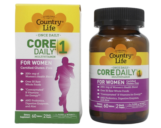 Country Life - Core Daily 1 Multivitamin For Women - 60 Tablets