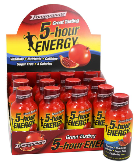 5-Hour Energy - Energy Shot Regular Strength Box Pomegranate - 12 Bottle(s)