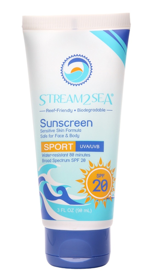 Stream2Sea - Sunscreen Sport Face & Body 20 SPF - 3 fl. oz.