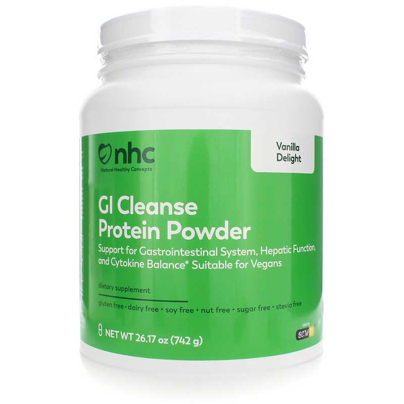 Natural Healthy Concepts GI Cleanse Protein Vanilla Sugar & Stevia Free 26.17 Oz