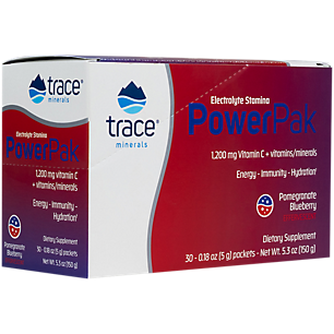 Power Pak Electrolyte Stamina - Pomegranate Blueberry - 1,200 MG Vitamin C (30 Single Serving Packets)