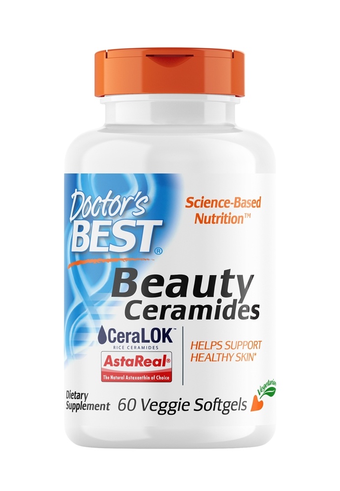 Doctor's Best - Beauty Ceramides with CeraLOK - 60 Vegetarian Softgels