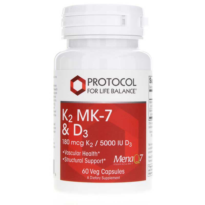 Protocol For Life Balance K2 Mk-7 & D3 60 Veg Capsules