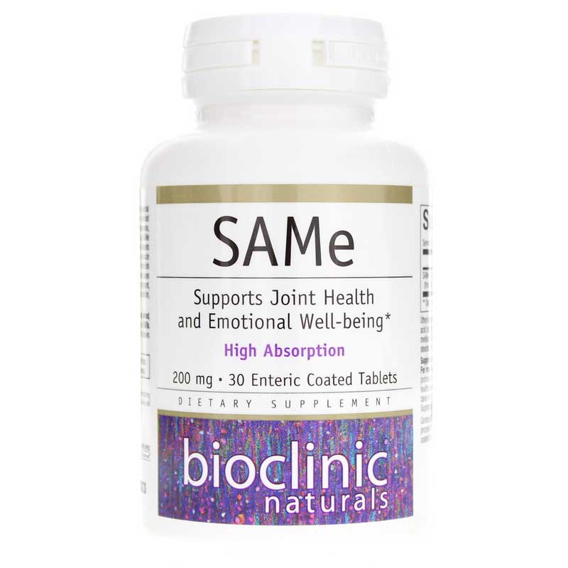 Bioclinic Naturals SAMe 200 Mg 30 Tablets