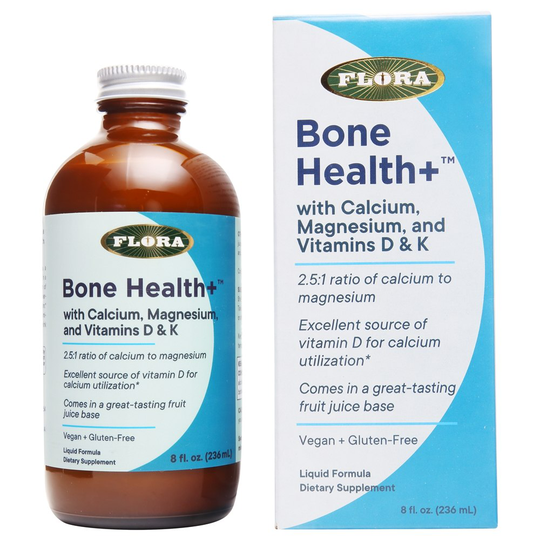 Flora - Bone Health with Calcium Magnesium and Vitamins D & K - 8 fl. oz.