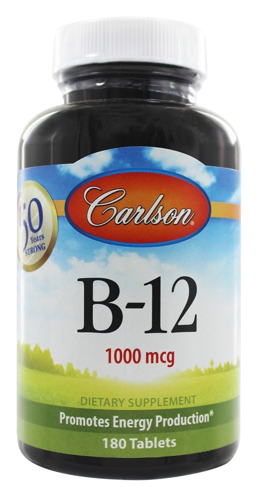 Carlson Labs - B12 1000 mcg. - 180 Tablets