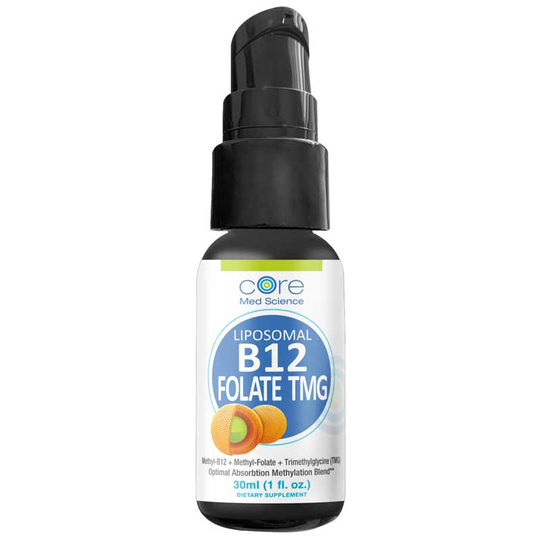 Core Med Science Liposomal B12 Folate TMG 1 Oz
