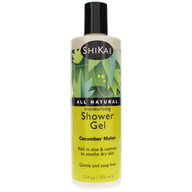 Shikai All Natural Moisturizing Shower Gel Cucumber Melon 12 Oz
