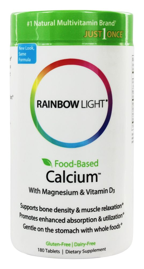 Rainbow Light - Food Based Calcium - 180 Tablets