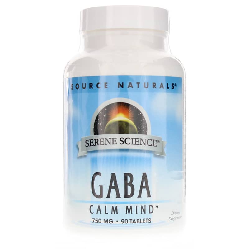 Source Naturals Serene Science Gaba 750 Mg Tablets 90 Tablets