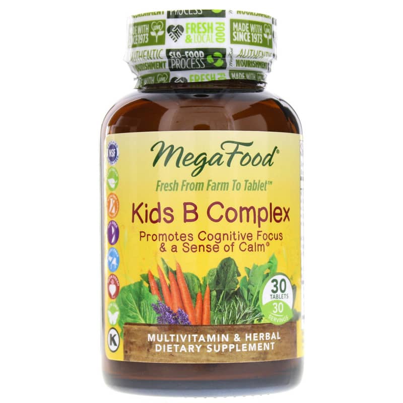 Megafood Kids B Complex 30 Tablets