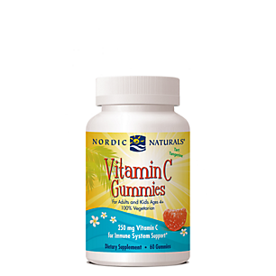 Vitamin C Gummies for Adults & Kid's - Immune System Support - Tangerine (60 Gummies)