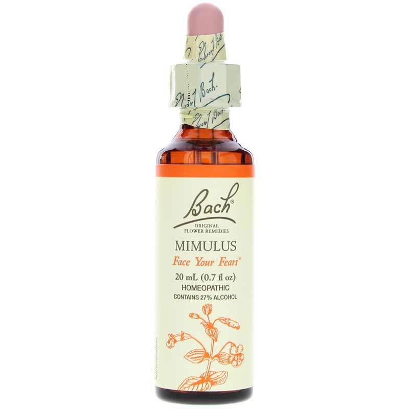 Bach Flower Remedies Mimulus Flower Essence .7 Oz