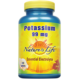 Potassium - Essential Electrolyte - 99 MG (250 Tablets)