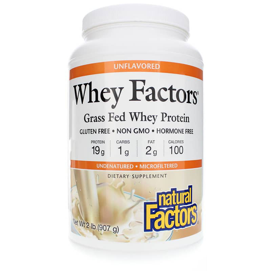 Natural Factors Whey Factors Natural Whey Protein Unflavored 2 Lbs