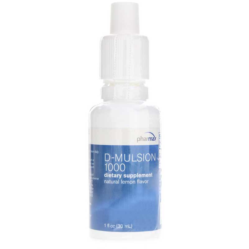 Pharmax D-Mulsion 1000 IU Lemon Flavor 1 Oz