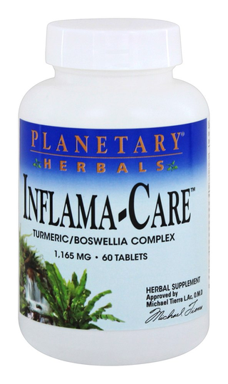 Planetary Herbals - Inflama-Care Turmeric/Boswellia Complex 1165 mg. - 60 Tablets