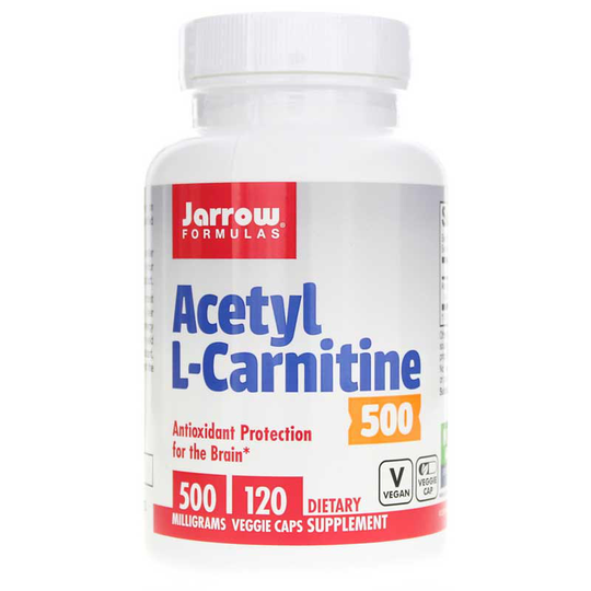 Jarrow Formulas Acetyl L-Carnitine 500 Mg 120 Veg Capsules