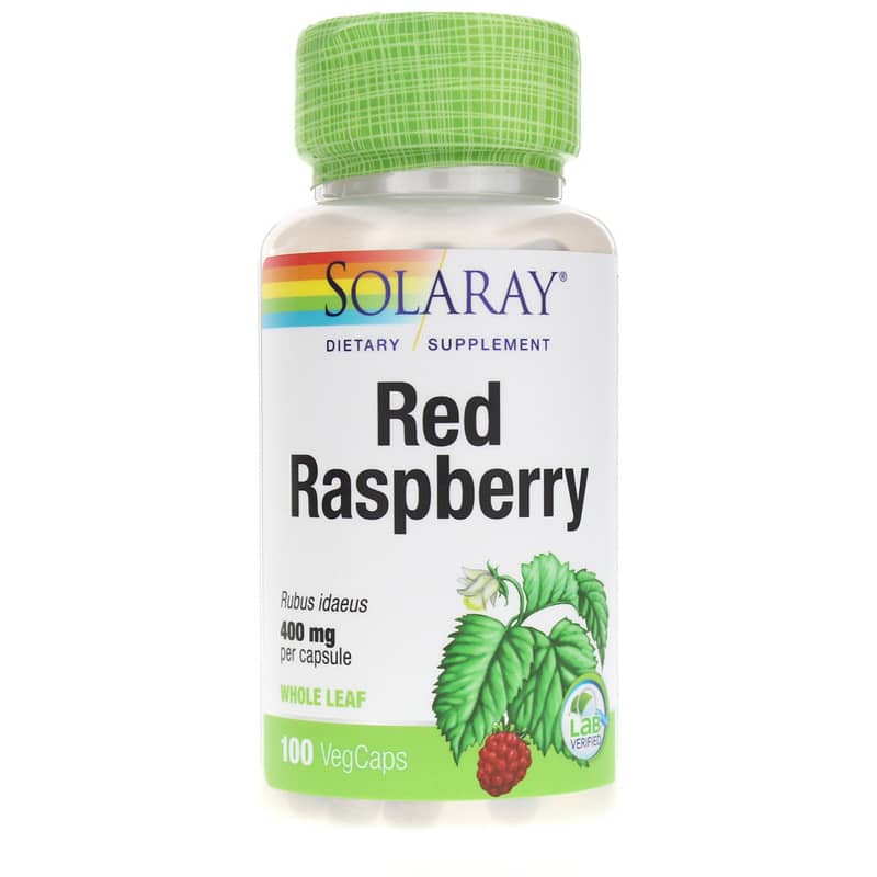 Solaray Red Raspberry 400 Mg 100 Veg Capsules