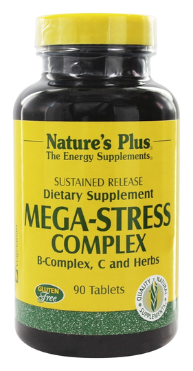 Natures Plus - Mega-Stress Complex Sustained Release - 90 Tablets