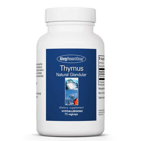 Allergy Research Group Thymus Natural Glandular 75 Veg Capsules