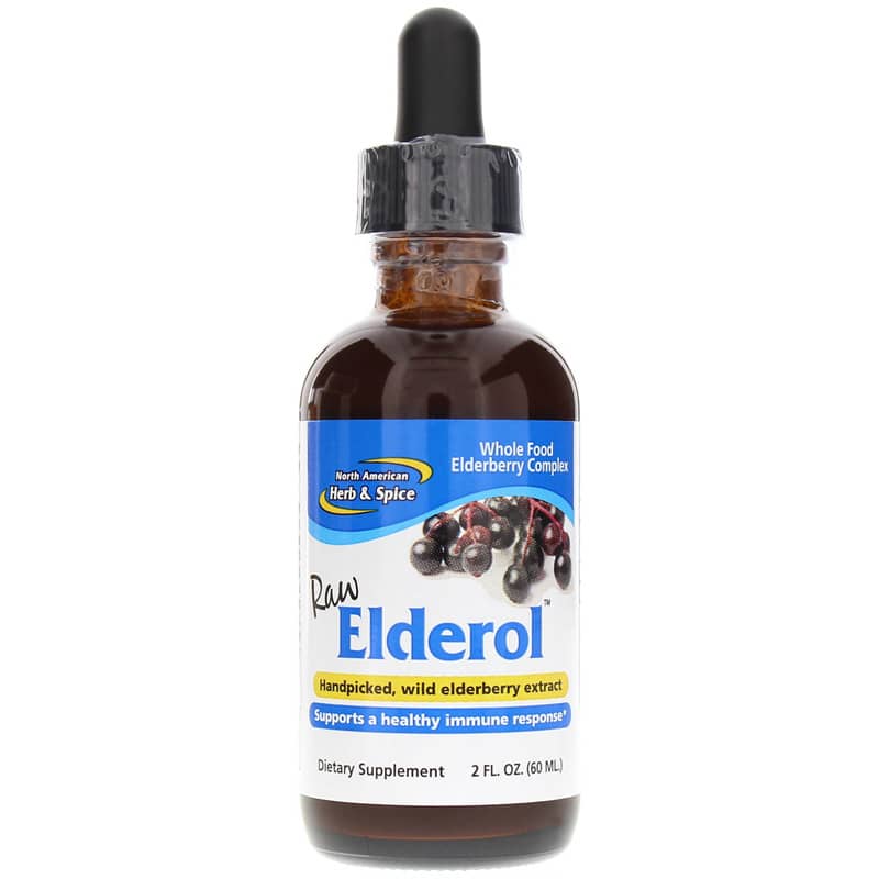 North American Herb & Spice Raw Elderol Wild Elderberry Extract 2 Oz