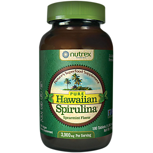 Pure Hawaiian Spirulina Superfood - Spearmint - 1,000 MG (180 Tablets)