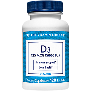 Vitamin D3 - Immune Support & Bone Health - 5,000 IU (120 Tablets)