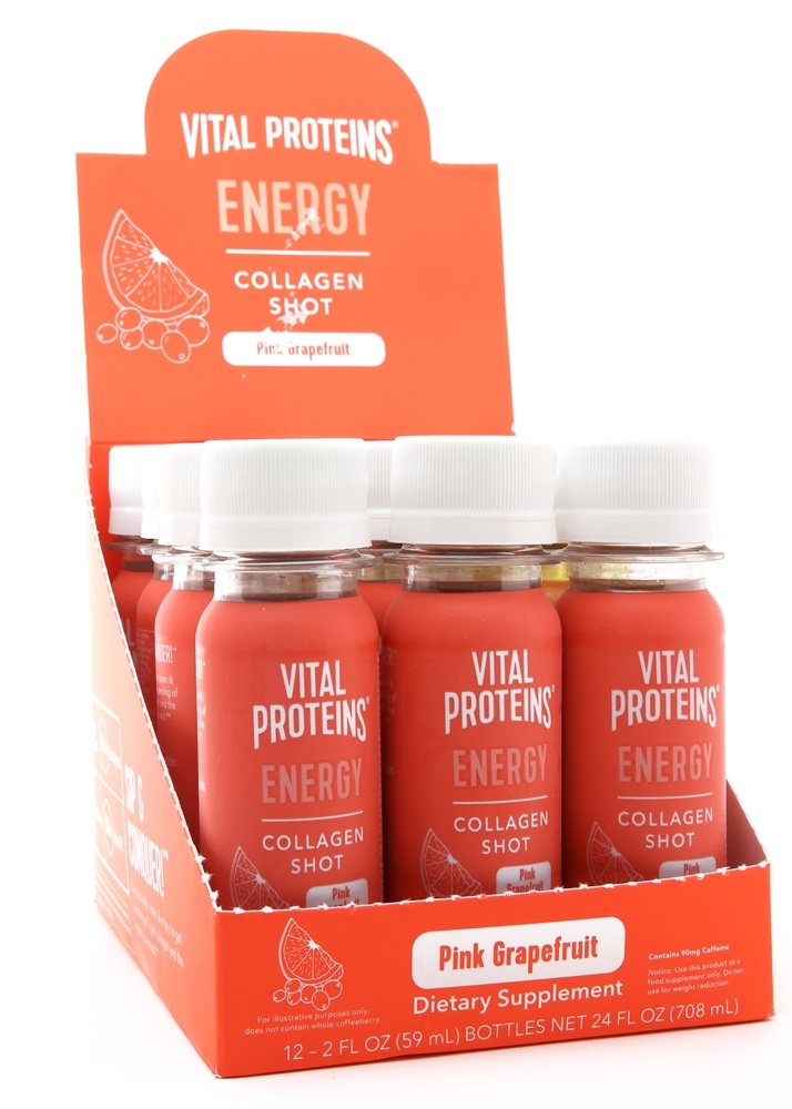 Vital Proteins - Energy Collagen Shot Box Pink Grapefruit - 12 Bottle(s)