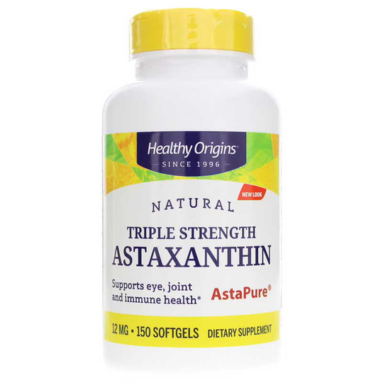 Healthy Origins Astaxanthin Triple Strength 12 Mg 150 Softgels