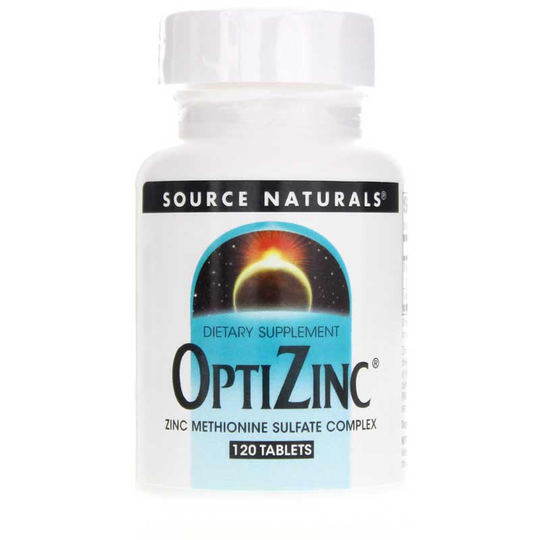 Source Naturals OptiZinc Zinc Methionine Sulfate Complex 120 Tablets