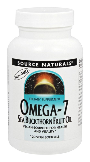 Source Naturals - Omega-7 Sea Buckthorn Fruit Oil - 120 Vegetarian Softgels