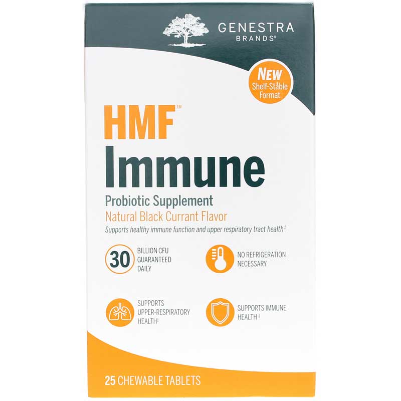 Genestra HMF Immune Shelf-Stable 25 Chewable Tablets