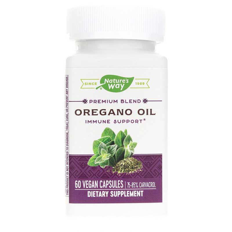 Natures Way Oregano Oil Standardized 60 Veg Capsules