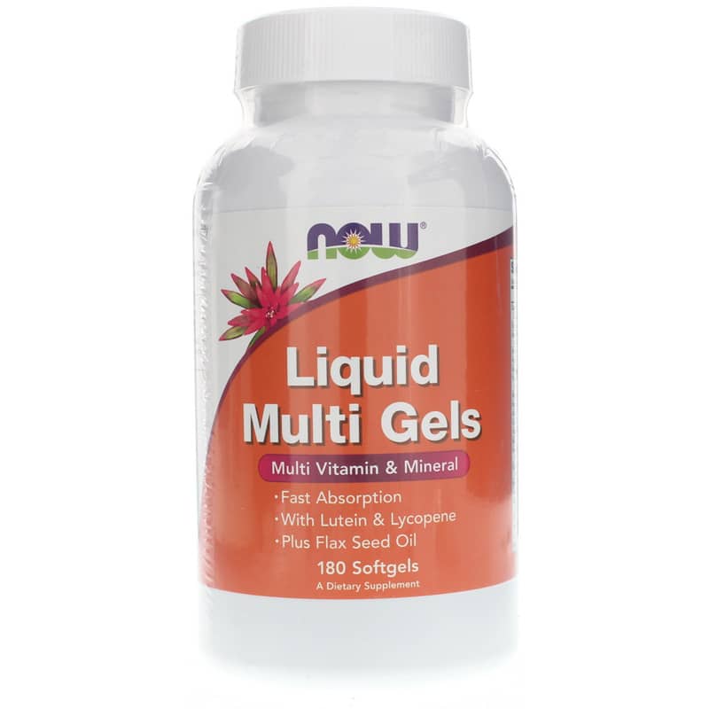 NOW Foods Liquid Multi Gels 180 Softgels