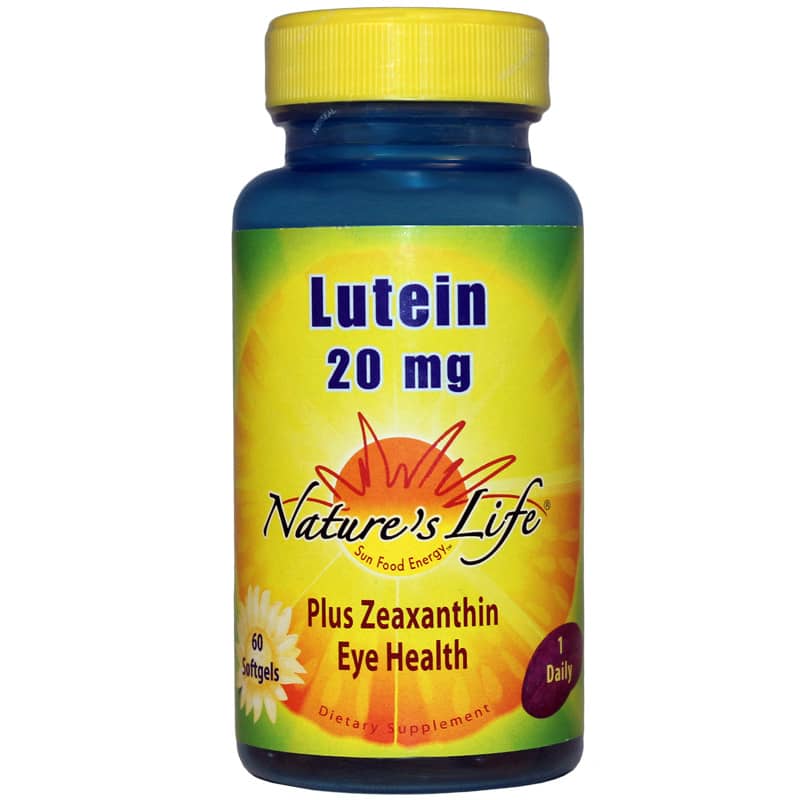 Natures Life Lutein 20 Mg 60 Softgels
