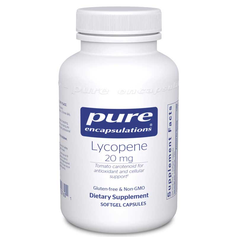 Pure Encapsulations Lycopene 20 Mg 60 Softgels