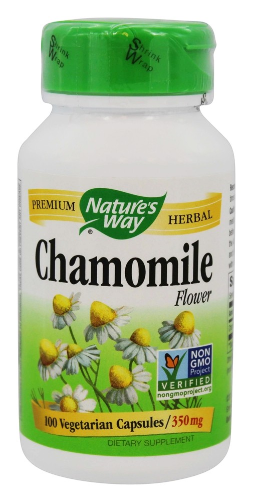 Nature's Way - Chamomile Flower 350 mg. - 100 Vegetarian Capsules