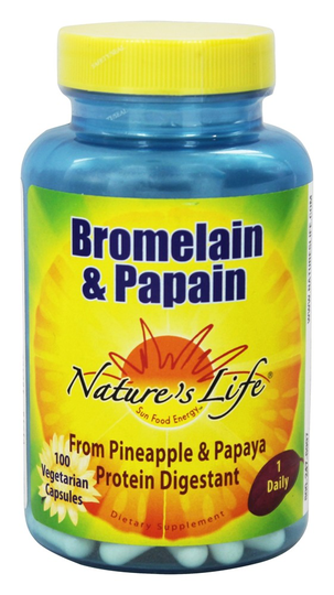 Nature's Life - Bromelain & Papain - 100 Vegetarian Capsules