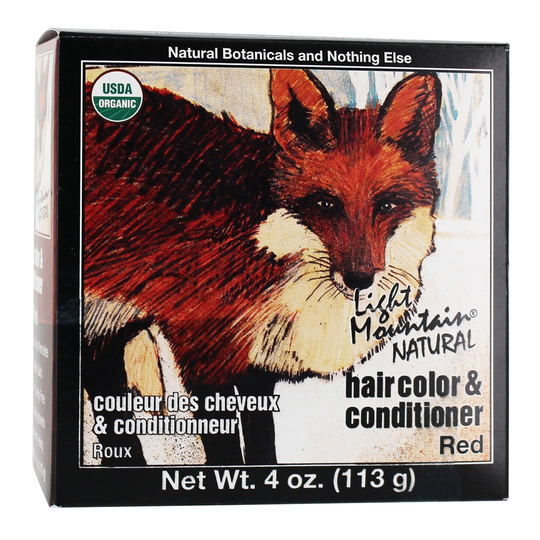Light Mountain Natural - Hair Color & Conditioner Kit Red - 4 oz.