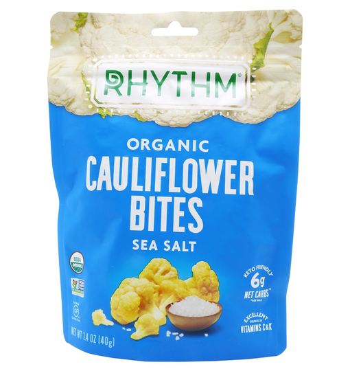 Rhythm Superfoods - Organic Cauliflower Bites Sea Salt - 1.4 oz.