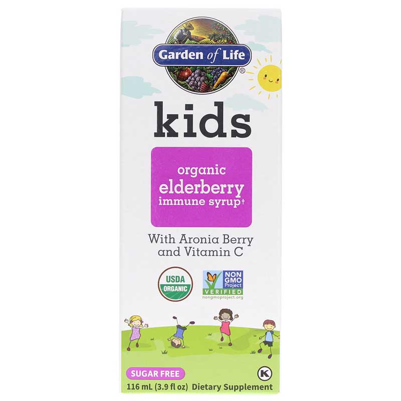Garden of Life Kids Organic Elderberry Immune Syrup 3.9 Oz
